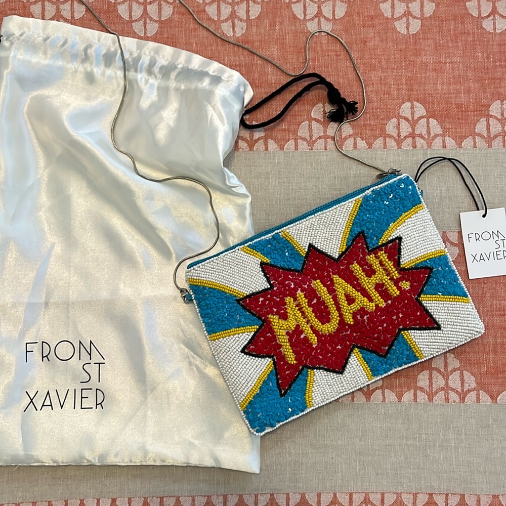 Muah sequin beaded purse From St Xavier new with tags